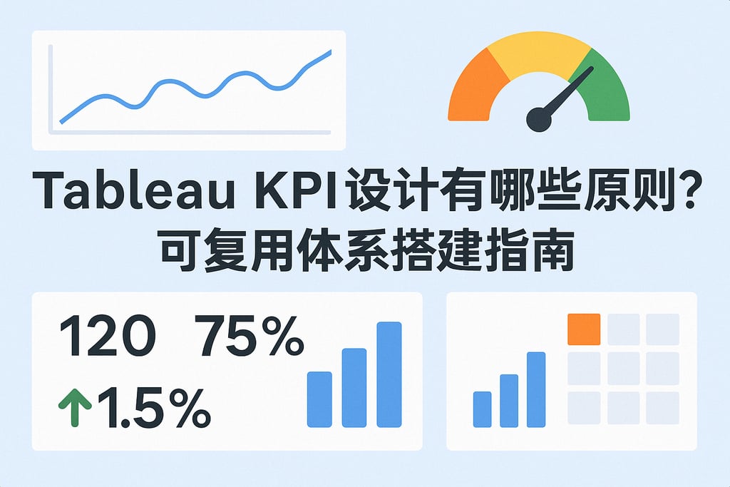 Tableau KPI设计有哪些原则？可复用体系搭建指南